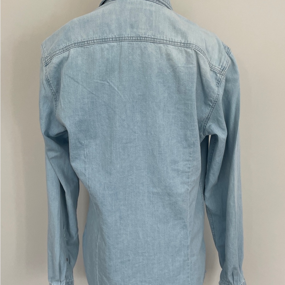 G-Star Blue Casual Button Down Shirt Fitted Silhouette (M) - Picture 3 of 8